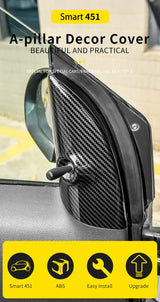 Carbon Fiber A-Pillar Cover Trim for Smart Fortwo Car Interior Accessory OEM
