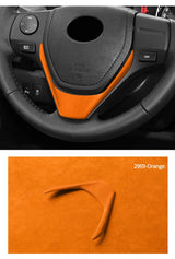 For Toyota RAV4 (2013-2018) Levin / Corolla (2014-2018) Made of Alcantara Steering Wheel Panel Boot Cover Car Interior Accessory