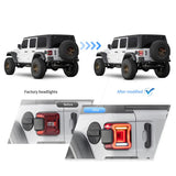 Tail Lights Sequential for Jeep Wrangler 2018-2022 Car Interior Accessory Vland