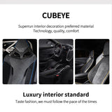 Alcantara Car Door Pull Handle Panel Stickers for Audi A6 A7