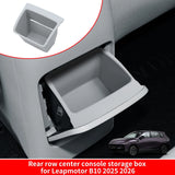 Leapmotor B10 2025 2026 Car Armrest Box Rear Storage Tray Organizers Interior Accessories Tidying Silicone