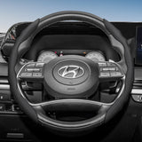 Steering Wheel Cover Wavy Sports Design for Hyundai I30