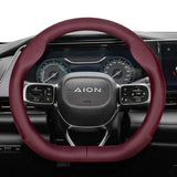 Perforated Leather Steering Wheel Cover for Aion