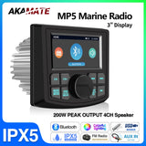 3inch Waterproof MP5 Marine Radio Screen for ATV UTV Boat Car Interior Accessory AKAMATE Default Title
