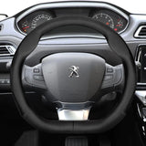 Ultra-Thin Breathable Leather Wheel Cover Peugeot Car Interior Accessory Hocasen