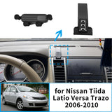 Wireless Charging Phone Mount for Nissan Tiida Versa 2006-2010 Car Phone Holder CATUSIKI