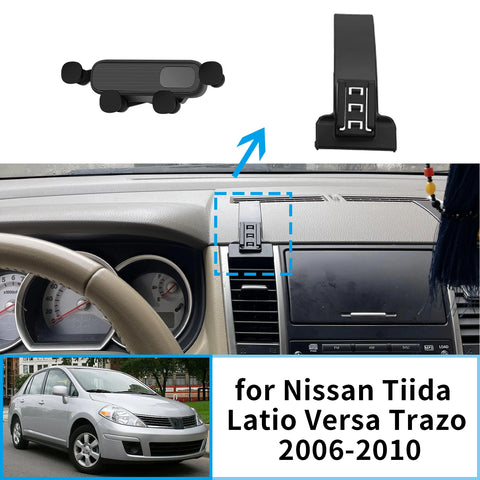 Wireless Charging Phone Mount for Nissan Tiida Versa 2006-2010 Car Phone Holder CATUSIKI