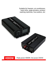 Pure Sine Wave Inverter 4000W 5000W 7000W Power DC 12V To AC 110V 220V Voltage 50HZ Converter Solar Car Inverters