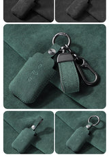 Made of Alcantara Car Key Case Cover For VW Volkswagen Passat B8 CC Arteon Magotan GTE Skoda Fabia Superb A7 Kodiaq Accessories