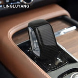 Carbon Fiber Gear Shift Cover for Volvo Models Car Interior Accessory LINGLUYANG
