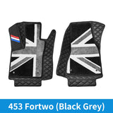 Luxury Leather Floor Mats for Smart 453 Fortwo (2 Pcs)