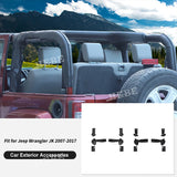 Leather Anti-roll Bar Cover for Jeep Wrangler JK 2007 Car Interior Accessory HEBE