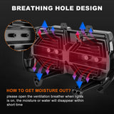 Motorcycle Led Headlight for Harley Touring Road Glide FLTR 2015-2023 High/low Beam Amber DRL 12v Led Light Headlamp Accessories