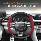 Matte Carbon Fiber Suede Steering Wheel Cover Genesis