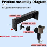 Anti-Vibration Screen Phone Mount for GWM Tank 500 Car Phone Holder CATUSIKI