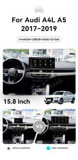 15.8 Inch Android Head Unit with GPS for Audi A4L A5 Android Head Unit Aotsr