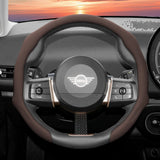 Perforated Leather Steering Wheel Cover for Mini