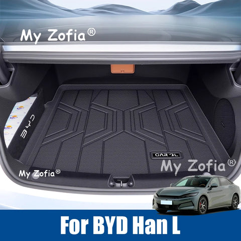 TPE Trunk Mats For BYD Han L 2025 2026 Car Trunk Mats OEM
