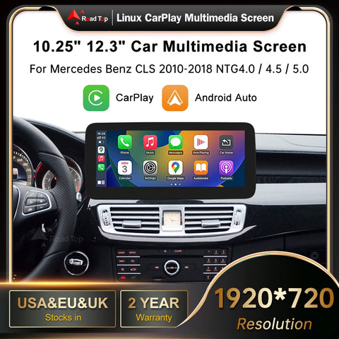 Wireless CarPlay Android Auto Display for Mercedes-Benz CLS Android Head Unit wincago