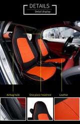 All-Season PU Leather Seat Covers for Smart Fortwo 451
