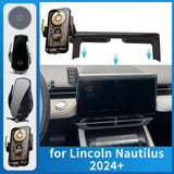 Wireless Charging Phone Mount for Lincoln Nautilus 2024–2025 Car Phone Holder OEM