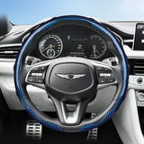 Snap-On Wave-Shaped Steering Wheel Cover for Genesis GV80, G90, G80