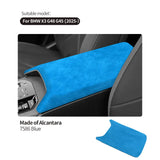 For BMW X3 G45 G48 (2025-) Car Armrest Box Center Console Lid Armrest Cover Accessories Suede Cover Sticker