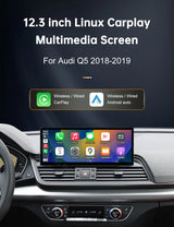 Wireless CarPlay 12.3 Inch Display for Audi Q5 MIB2 2018-2019 Android Head Unit wincago