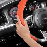 Dodge Suede Steering Wheel Cover Durable Non-Slip Car Interior Accessory Hocasen