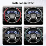 Breathable Leather Steering Wheel Cover for Mitsubishi Car Interior Accessory Hocasen