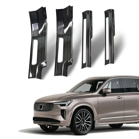 Stainless Steel Door Stop Panel for Volvo XC90 Car Interior Accessory LINGLUYANG
