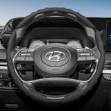 Steering Wheel Cover Wavy Sports Design for Hyundai I30