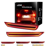 Sequential LED Bumper Reflector Lights For Forester Car Interior Accessory iJDM
