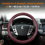 Ultra-Thin Leather Steering Wheel Cover for Toyota Crown