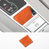 For Audi A6 A7 A7L(2019-2023) Sport Made of Alcantara Center Console Handbrake Button Knob Trim Sticker Interior Accessories