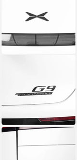 For Xpeng G9 2024 Xiaopeng G9 Black Badge Front Rear Badge Blackened Modification