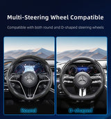 Quick-Release Carbon Fiber Steering Cover for Mercedes
