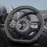 BYD Suede Matte Carbon Fiber Steering Wheel Cover