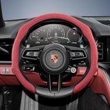 Premium Suede Steering Wheel Cover for Porsche Cars