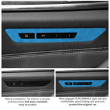 For BMW 5er G30 G38 6GT G32 Seat Memory Button Panel Trim Frame Sticker Car Premium Interior Tuning Accessories Made of Alcan