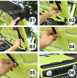 Leather Hood Cover Protection for Suzuki Jimny 2019-2025 Car Interior Accessory HEBE