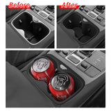 For BYD Sealion 7 2025+ Water Cup Holder Insert Cup Box Shock-Absorbing Tray TPE Tidying Auto Interior Accessories Drinks hol
