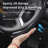Carbon Fiber Steering Wheel Cover for Mitsubishi Car Interior Accessory Hocasen