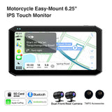 6.25 inch Motorcycle GPS Monitor DVR for Universal