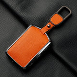 Metal and Leather Car Key Case Cover for Volvo XC40 XC60 S90 XC90 V90 2017 2018 Accessories