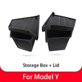 For Tesla Model 3 Y Highland Juniper Rear Trunk Side Storage Box Organizer TPE Car Rear Cargo Side Storage Bin Bucket Car Tru