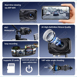 2K Dashcam Recorder for Motorcycle GPS Position Dashcam AKAMATE
