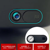 Car Camera Cover for Tesla Model 3 Y 2024 Webcam Slide Blocker Privacy Protector 1/5 Pcs Car Camera Cover TEKSY