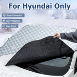 For Hyundai Tucson Sonata Elantra Ix35 Ix45 I10 I30 I40 Car Front Windshield Snow Shield Waterproof Cover Dash Cam Accessory