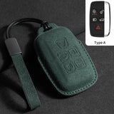 Suede Car Key Case Cover For Land Rover Range Rover Sport Evoque Velar Discovery 5 Sport